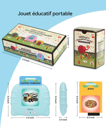 KinoKidz : Kit éducatif interactif 3-en-1 – Livre audio, machine d’apprentissage et cartes flash