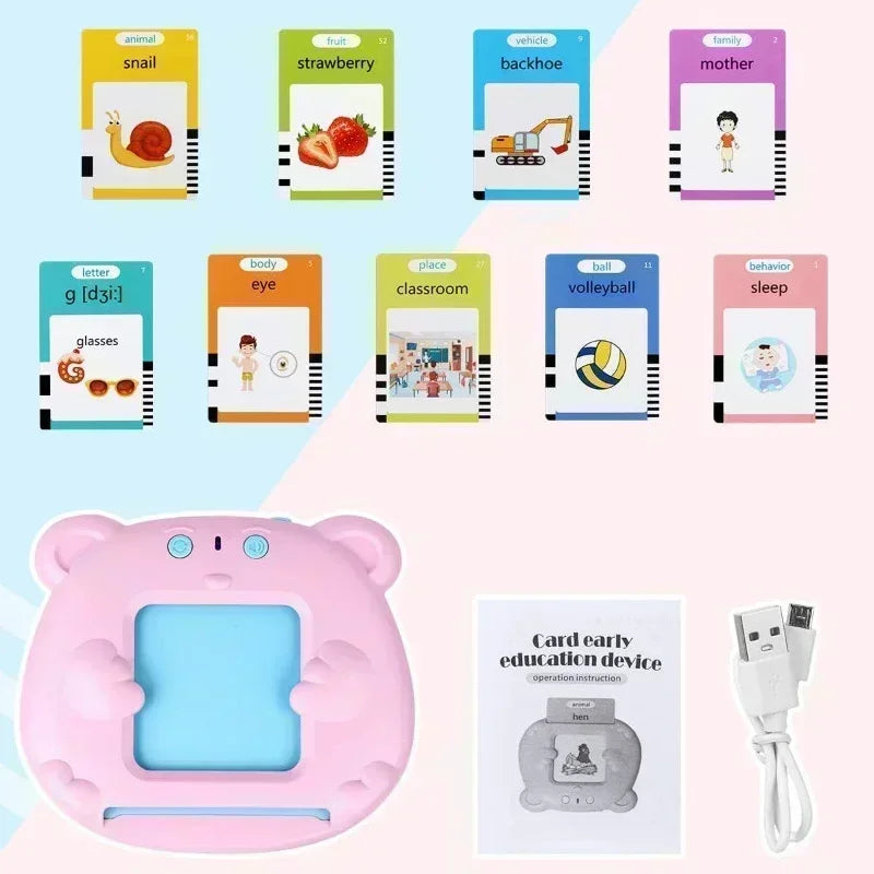 KinoKidz : Kit éducatif interactif 3-en-1 – Livre audio, machine d’apprentissage et cartes flash