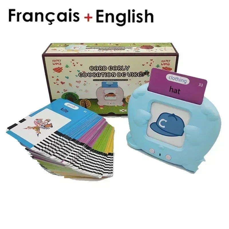 KinoKidz : Kit éducatif interactif 3-en-1 – Livre audio, machine d’apprentissage et cartes flash